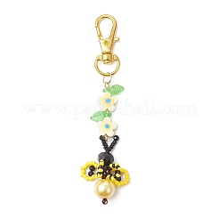 2Pcs Bees Keychains&nbsp;HJEW-MZ00305