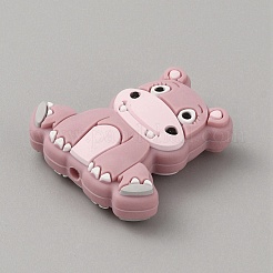 Rhinoceros Food Grade Eco-Friendly Silicone Beads&nbsp;SIL-WH0019-24B