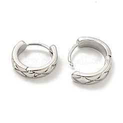 Brass Hoop Earrings&nbsp;EJEW-L211-010A-P