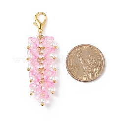 Trumpet Flower Glass Pendant Decorations&nbsp;HJEW-JM00800-04