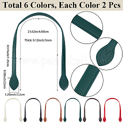 12Pcs 6 Colors Imitation Leather Bag Handle&nbsp;DIY-BBC0002-80
