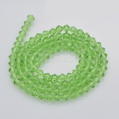 Faceted Bicone Glass Beads Strands&nbsp;EGLA-P017-3mm-01