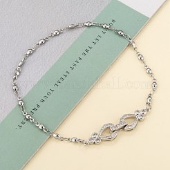 Brass Micro Pave Cubic Zirconia Fold Over Clasps&nbsp;ZIRC-F013-01P-FF