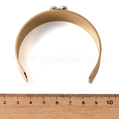 Two Tone 304 Stainless Steel Cuff Bangles&nbsp;BJEW-D465-05A-GP