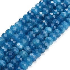 Faceted Dyed Natural White Jade Beads Strands&nbsp;GG-CBAE966-01A-S