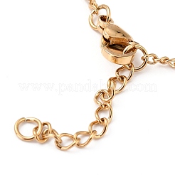 Rosary Bead Bracelets with Cross&nbsp;X-BJEW-E282-02G