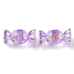 UV Plating Transparent Acrylic Beads&nbsp;OACR-K005-14