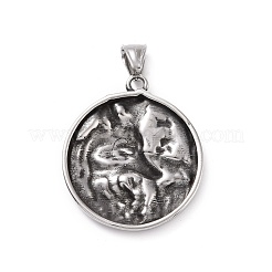 304 Stainless Steel Pendants&nbsp;STAS-J039-15AS