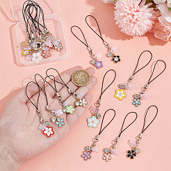 20Pcs Alloy Enamel Mobile Straps&nbsp;HJEW-OC00058
