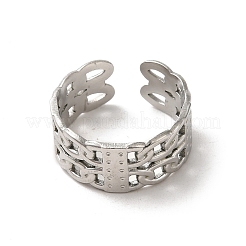 Non-Tarnish 201 Stainless Steel Finger Rings&nbsp;RJEW-H223-02P-09