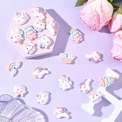 20Pcs Opaque Resin Cabochons&nbsp;CRES-YW0002-72