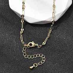 2.8MM Brass Oval Link Chain Necklaces  for Women&nbsp;NJEW-F355-03G