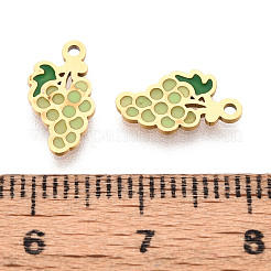 304 Stainless Steel Enamel Charms&nbsp;STAS-T065-53G-01