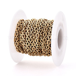 304 Stainless Steel Rectangle Link Chains&nbsp;STAS-T066-68G