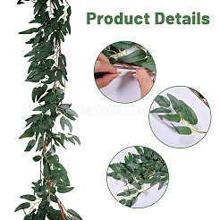 Plastic Artificial Eucalyptus Rattan&nbsp;DIY-WH0671-123