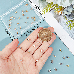 80Pcs Brass Rhinestone Charms&nbsp;KK-BBC0022-03