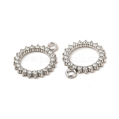 Alloy Rhinestone Pendants&nbsp;PALLOY-I217-16P