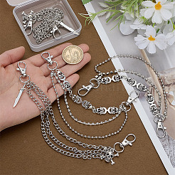 4Pcs 2 Styles Alloy Shoe Chains&nbsp;AJEW-HY0002-34