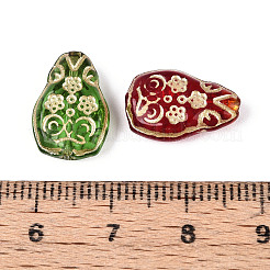 Bird Glass Beads&nbsp;GLAA-T025-41M