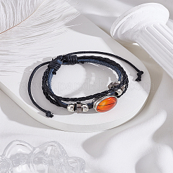 1Pc Sport Theme Cowhide Multi-strabd Bracelets&nbsp;BJEW-LP0003-50B