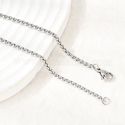 304 Stainless Steel Wheat Chain Necklaces for Unisex&nbsp;NJEW-K305-05P