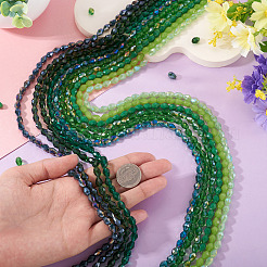 10Strands 10 Colors Transparent Glass Beads Strands&nbsp;EGLA-TA0013-24B