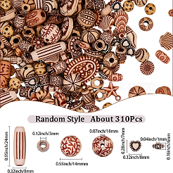 6 Bags Acrylic Beads&nbsp;MACR-SC0002-60