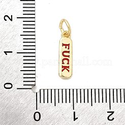 Brass Enamel Charms&nbsp;KK-P338-01G-F02