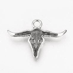 Tibetan Style Alloy Pendants&nbsp;TIBEP-Q078-10AS-NR