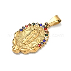 Virgin Mary Theme 304 Stainless Steel Pendants&nbsp;STAS-F336-05C-G