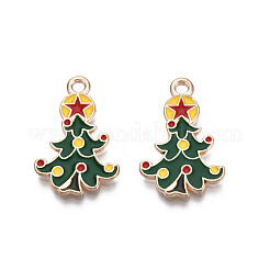 Christmas Alloy Enamel Pendants&nbsp;ENAM-Q442-64
