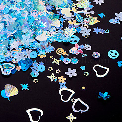 100G Plastic Sequins Beads&nbsp;PVC-TA0001-04B