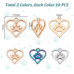 30Pcs 3 Colors Alloy Pendants&nbsp;FIND-GA0005-50