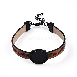 PU Leather Cord Bracelet Making&nbsp;MAK-TAC0002-04EB-04