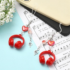 5Pcs Acrylic & Plastic Mobile Straps&nbsp;HJEW-YW00444