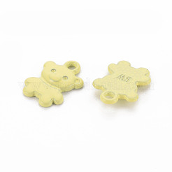 Spray Painted Alloy Charms&nbsp;PALLOY-Q433-034G-RS
