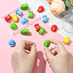 16Pcs 3 Styles Silicone Beads&nbsp;SIL-CJ0003-14