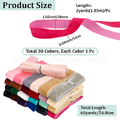 30Pcs Velvet Ribbon&nbsp;OCOR-WH20015-22B