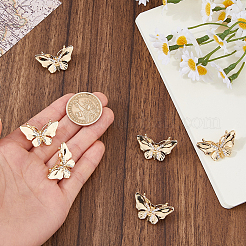 Butterfly Alloy Rhinestone Brooches for Backpack Clothes&nbsp;JEWB-WH0010-145
