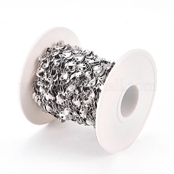 Tarnish Resistant 304 Stainless Steel Flash Twisted Slice Link Chains&nbsp;CHS-D028-02P