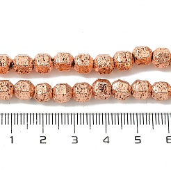 Electroplated Natural Lava Rock Beads Strands&nbsp;G-I360-N01-03