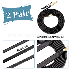 Imitation Leather Shoe Laces&nbsp;FIND-WH0110-387C