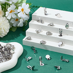 304 Stainless Steel Clip-on Earring Findings&nbsp;STAS-ME0001-62P