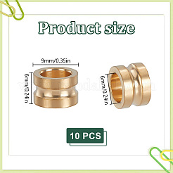 10Pcs Brass Beads&nbsp;FIND-HY0004-76A