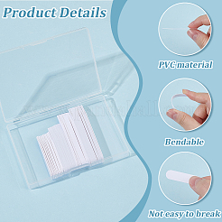 100Pcs 4 Styles PVC Shirt Collar Stays&nbsp;DIY-CN0003-59