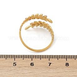 304 Stainless Steel Adjustable Cuff Rings&nbsp;RJEW-Q015-03G-C