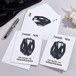12Pcs Paper Wedding Thank You Card&nbsp;AJEW-GA0010-04
