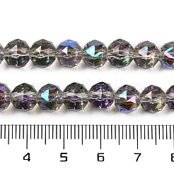 Transparent Electroplate Glass Beads Strands&nbsp;EGLA-N002-34C-C20