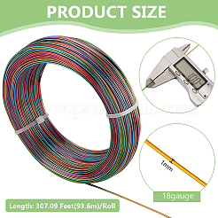 1 Roll Gradient Color Aluminum Wire&nbsp;AW-BC0003-38A