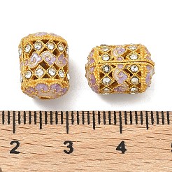 Alloy Enamel & Rhinestone Beads&nbsp;ENAM-B037-15G-02